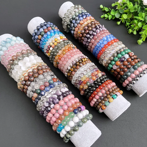 Trendy Chic Exquisite Naturstein Schmuck Handgemachte raffinierte Kristall Heils teine Edelstein Perlen Armbänder für Frauen - Product Image 3