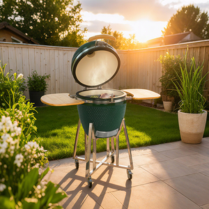<span class=keywords><strong>SEB</strong></span> 21 à 29 pouces fabricant chinois classique Parrilla charbon de bois fumeur Camping en plein air Asadores céramique BBQ Joe Kamado Grill - Product Image 4