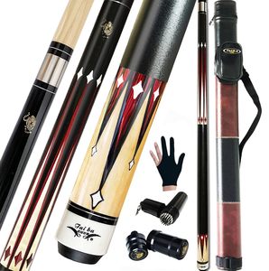 Queue de billard Tai Ba en 2 parties, 58 pouces, en érable canadien professionnel (21 oz), disponible en bleu, noir, rouge, gris ou vert - Product Image 5
