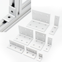 Buen precio, Conector de ángulo de 90 grados de aluminio en forma de L, soporte de esquina interior para perfil de aluminio de la serie 2020 2040 2060 2080