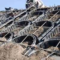 Moule écologique en acier préfabriqué pour arche en béton, certifié double SASO, réutilisable, pour les chantiers de construction routière municipale