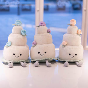 Peluche de la série Gâteau d'Anniversaire, Poupée Gâteau Arc-en-ciel, Gâteau Fraise Amusant, Cadeau d'Anniversaire pour Enfants et Filles - Product Image 4
