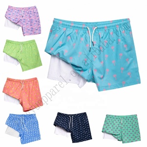 Shorts de sport pour hommes avec doublure respirante 2 en 1, logo personnalisé, été - Product Image 1
