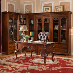 Rắn gỗ văn phòng cổ điển Bàn máy tính lắp ráp cho nội thất văn phòng AG-203 - Product Image 4