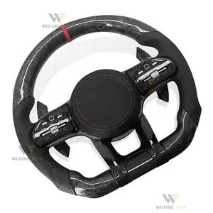 Carbon Fiber Forge Steering Wheel For Mercedes Benz 809AMG A B C E GLA GLC GLE 2006-2018 Steering Wheel Assembly Car Accessories