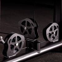 Rack de Sentadillas Sentado de Acero, Equipo de Fitness Comercial con Características de Seguridad, Ajustable y Duradero, para Press de Pecho, Ejercicios de Espalda y Elevación de Hombros