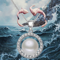 Boucle en argent Sterling 925, accessoire décoré de perles d'eau douce blanches, pendentif bijoux