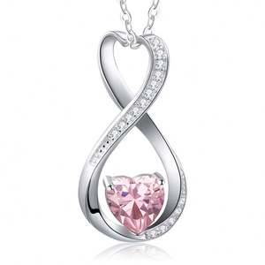 Vente en gros de collier de bijoux fins exquis pour femmes en argent sterling véritable simple 925 - Product Image 6