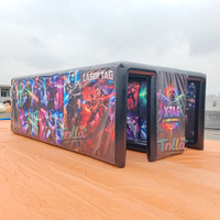 Inflatables Giant Halloween Inflatable Laser Tag Maze Inflatable Haunted House Maze Tent