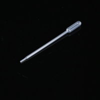 Équipement de laboratoire, fournitures de laboratoire, pipettes de transfert à double bulbe en plastique transparent jetables, capacité de 0,1 ml à 10 ml, volume exact