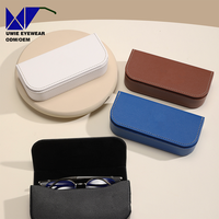 Nouvel Arrivage : Étui à Lunettes en Cuir PU Grain Mouton Fait Main, Boîte Cadeau Rétro Magnétique pour Lunettes de Soleil, Étui Portable en Cuir