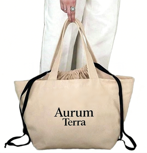 Grand sac fourre-tout en toile de coton surdimensionné pour femme avec poche à cordon, logo personnalisé, idéal pour le week-end, la plage, les cadeaux, le shopping, motif lettres - Product Image 1