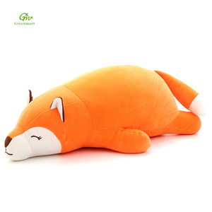 Greenmart, almohada suave para dormir de gran tamaño, juguete creativo de peluche de zorro de fiesta, muñeca de diseño personalizado, regalo para niñas, juguetes de animales de peluche bajos - Product Image 1