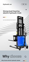 Nouveau gerbeur de chariot élévateur hydraulique semi-électrique de 2 tonnes chariot élévateur surélevé à batterie de 1 tonne petit chariot élévateur hydraulique de 3T