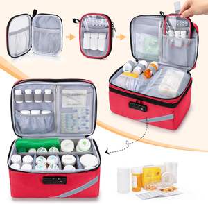 Organizador de pastillas con cerradura duradero de la fábrica YCW, estuche de transporte para medicamentos de viaje, bolsas médicas - Product Image 2