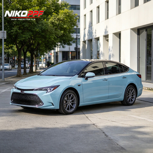 ฟิล์ม NIKO ขนาด 1.52*15 เมตร TPU สีฟ้าเมสัน ฟิล์มหุ้มรถยนต์ TPU ฟิล์มป้องกันรอยขีดข่วนและซ่อมแซมตัวเองได้ ฟิล์มป้องกันตัวถังรถยนต์ PPF คุณสมบัติเปลี่ยนสีได้ - Product Image 1