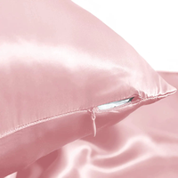 OEM Logo Luxe 19 Momme 100% Taies d'oreiller en soie Super Soft Queen Fermeture à glissière cachée pour la maison Hôtel Vente en gros Soie véritable