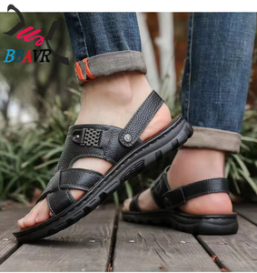 Sandalias de Senderismo de Cuero para Hombre, Sandalias Deportivas de Playa para Verano - Product Image 3