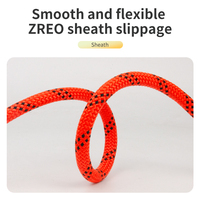 Mousqueton statique extérieur en nylon polyester de 14mm pour corde de sécurité de sauvetage incendie pour la fabrication d'escalade pour le camping