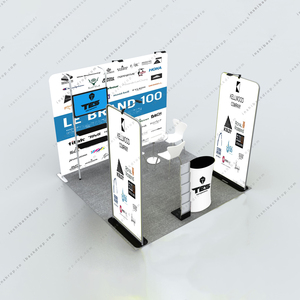 Custom Straight 10x10ft Wall Portable <span class=keywords><strong>Expo</strong></span> <span class=keywords><strong>Display</strong></span> Stands Cabina de exposición para Feria Comercial - Product Image 6