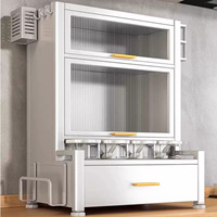 Étagère de rangement pour assaisonnements en métal sur mesure, anti-poussière, type tiroir, organisateur de cuisine pour épices, installation facile sur pied