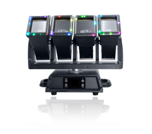 Luz Móvil LED de 4x60W RGBW <span class=keywords><strong>Pixel</strong></span> Beam Zoom Wash Dyeing con Control DMX512 RDM, Tira RGB para DJ, Discoteca, Bar, Conciertos - Product Image 5