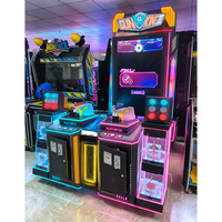 Nouvel équipement de tir double en plastique, coloré, de type science-fiction, avec écran HD super grand format et simulation de retour de force vibratoire réel, pour la simulation de tir au pistolet.