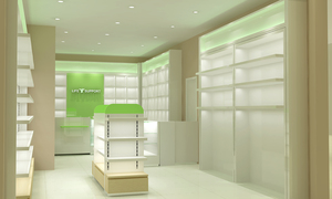<span class=keywords><strong>Vitrine</strong></span> de pharmacie durable <span class=keywords><strong>à</strong></span> vision panoramique avec éclairage LED pour produits et rangement polyvalent - Product Image 5