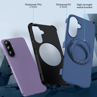 Coque antichoc pour Galaxy A57 avec béquille rotative à 360 degrés et support magnétique pour voiture, compatible Samsung A57 A07 A17 A37 A56 A26