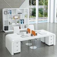 Nouvelle collection de bureaux de direction en bois de luxe moderne en forme de L pour poste de travail de PDG