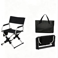 Chaise de Réalisateur Pliante de Luxe Jinruishengda en Alliage d'Aluminium, Mobilier d'Extérieur Portable, Chaise de Camping en Tissu Oxford pour la Pêche