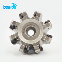 Fraise à face indexable FMD02-D80R-A27-PN11-08 42HRC en carbure avec revêtement TiAlN, 6 dents, pour usinage CNC de fonte (ODM)