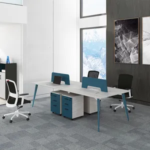 Rapat & CO Furnitur Stasiun Kerja Modular Kantor Modern Cubicles Partisi Stasiun Kerja Kantor