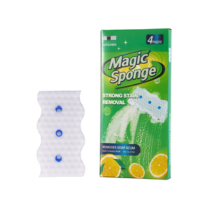 4 pièces/boîte Offres Spéciales tampon <span class=keywords><strong>de</strong></span> nettoyage <span class=keywords><strong>de</strong></span> <span class=keywords><strong>cuisine</strong></span> <span class=keywords><strong>de</strong></span> haute qualité blanc magique éponge gomme mélamine mousse éponge - Product Image 1