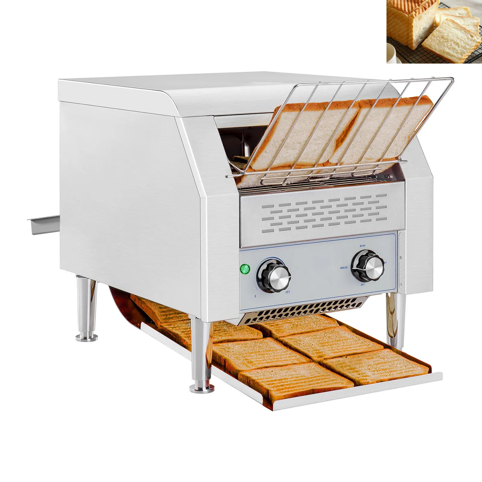 Restaurant Breakfast Kitchen Equipment toaster machine Electric Toaster Stainless Steel Commercial Sandwich Bread Oven