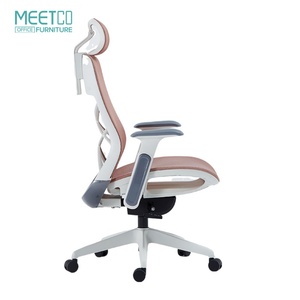 Chaise de bureau ergonomique en maille intégrale au design moderne avec support lombaire, chaise de direction pivotante pour usage domestique, vente en gros - Product Image 4