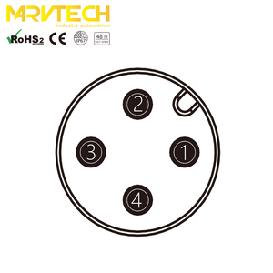 For IEC 6P 8-Pin IP67 250V 4A Brass/Nickel-Plated <b>Terminal</b> Block - Product Image 5