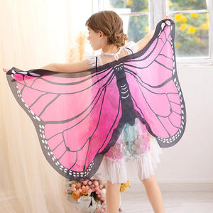 Enfants fille papillon ailes Cosplay Cape Cape Cape avec masques pour Dancewear - Product Image 2