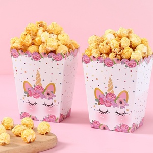 Offre Spéciale : 10 Boîtes à Popcorn pour Fêtes d'Enfants, Thème <span class=keywords><strong>Licorne</strong></span> et Animaux de la Jungle, en Papier, Idéales pour Anniversaires et Baby Showers - Product Image 3