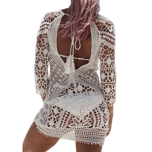 Bikini transparente de encaje para mujer, traje de baño de dos piezas con encaje transparente, estilo veraniego, <span class=keywords><strong>2023</strong></span> - Product Image 1