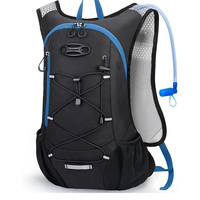 Sac à dos d'hydratation pour le cyclisme avec poche à eau de 2 L, 12 L, léger, respirant, pour VTT, vélo de route, randonnée, réfléchissant