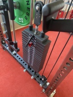 Máquina Smith Comercial SK y Entrenador Funcional con Pila de Pesas de 200 kg, Rack de Potencia Multiusos y Máquina de Cruce de Cables
