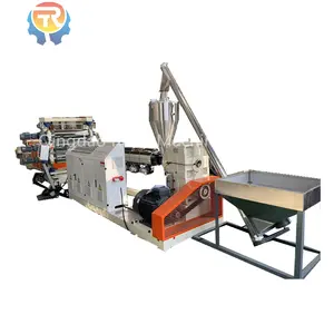 New technology 200mm width soft transparent pvc smooth and strip sheet machine made in China