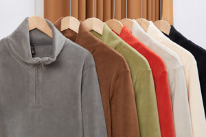 कस्टम पुरुषों की शरद ऋतु तिमाही-ज़िप स्टैंड-कॉलर स्वेटशर्ट एल। - Product Image 4