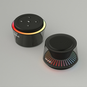 Haut-parleur Bluetooth portable RVB à bruit blanc, stéréo Hi-Fi, basses profondes, audio DSP, pliable, compact, étanche, lecteur de musique - Vente chaude - Product Image 4