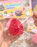 Balles anti-stress à remontée lente, jouets souples et moelleux pour soulager l'anxiété, jouets à étirer, cadeaux de fête pour enfants