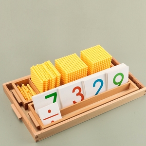 Montessori Chất Liệu Thiết Lập Bằng Gỗ <span class=keywords><strong>Math</strong></span> Ngân Hàng Hội Đồng Quản Trị Trò Chơi Giáo Dục Dạy Học Toán Học Học Đồ Chơi Cho Bé Trai Cô Gái - Product Image 5