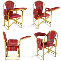 Chaise de prière pliante en métal rembourrée pour personnes âgées, avec porte mobile en tissu, pour mosquée, prière, mobilier de salon - Vente en gros