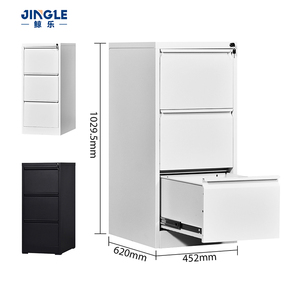 Archivador Metálico Estrecho al por Mayor con Cerradura de Llave, Archivador Pequeño de Acero de 3 Cajones para Debajo del Escritorio, Armario de Almacenamiento de Documentos - Product Image 3