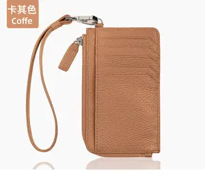 Factory Stock Minimalistic Multipurpose Holder Men's Women's RFID Wallet Leather Wallet Credit Card Sleeves